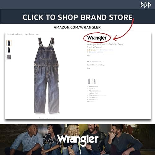 Wrangler Authentics Boys' Classic Denim Overall thumbnail 3