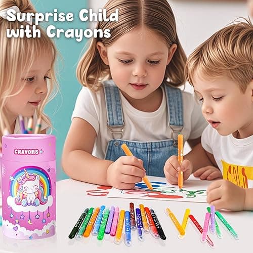 DreamCandy Twist Crayons for Toddlers,24 Colors Non Toxic Washable Crayons for Kids,Art Supplies Drawing Coloring Crayon Set,Gift for Boys and Girls,Back to School,Stocking Stuffers thumbnail 9