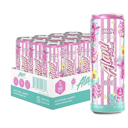 Alani Nu Cotton Candy Sugar Free Energy Drink (Pack of 12) - Image 1