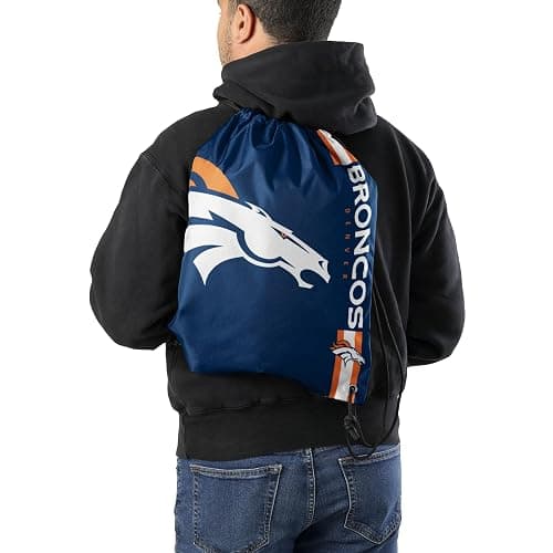 FOCO Denver Broncos NFL Big Logo Drawstring Backpack thumbnail 3