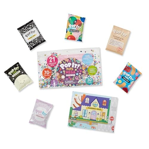 Buffalo Games Pop It Pets - Season 2 - The MEGA Pack - The Ultimate Sensory Fidget Toy - Popping Bubbles and Adorable Characters - Collector map with Cards and Stickers from Buffalo Games thumbnail 3