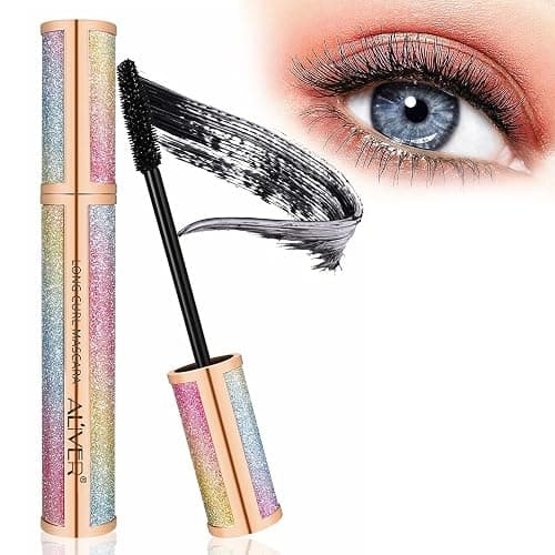 4D Silk Fiber Lash Mascara - Luxuriously Longer, Voluminous Eyelashes, Waterproof Tubing Mascara in Black, Natural Lengthening, Smudge-proof, Hypoallergenic, No Clumping, Easy to Apply & All Day Full thumbnail 8