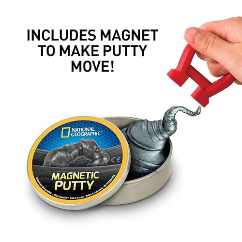 NATIONAL GEOGRAPHIC Mega Slime Kit & Putty Lab - 4 Types of Slime Plus 4 Types of Putty Including Magnetic, Slime Kit for Boys and Girls, Sensory Toy & Science Kit thumbnail 3