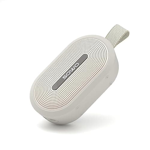 SOWO Wireless Portable Small Speaker, Ultra Magnetic Bluetooth Speaker for Golf Cart, Coverless IP67 Waterproof, 24 H Playtime, Pro Sound, Clip Hanging Design for Outdoor, Indoor - White thumbnail 9