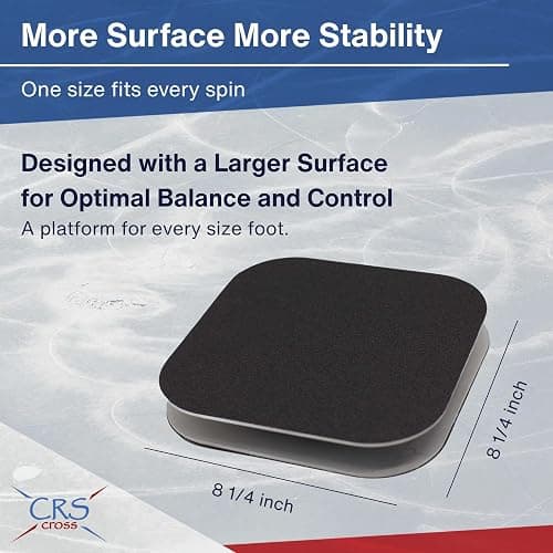 CRS Cross Figure Skating Spinner. Off Ice Spinning Training Aid | Metal 8 inch Spin Trainer. Practice Balance, Control and Technique. Great for Figure Skating, Gymnastics, Dance, Ballet thumbnail 4
