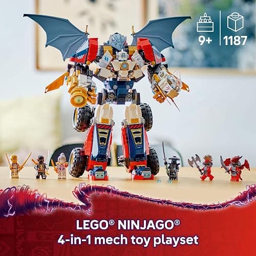 LEGO NINJAGO Zane's Ultra Combiner Mech Ninja Toy - Pretend Play 4-in-1 Building Toy Set for Kids, Boys and Girls, Ages 9+ - with 6 Minifigures - Gift Idea for Birthdays - 71834 thumbnail 3