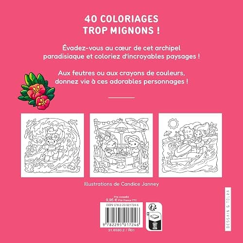 Hawaï Cosy - Jade Summer - Coloriages exotiques et mignons pour adultes pour se détendre - Cosy colo thumbnail 2