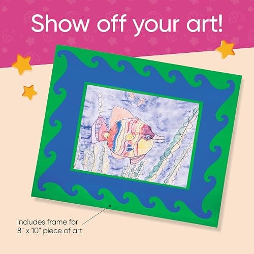 HearthSong My Art Place Expandable Color-Tabbed Portable Art Storage Portfolio with Decorative Frame, 19" x 15¼" thumbnail 9