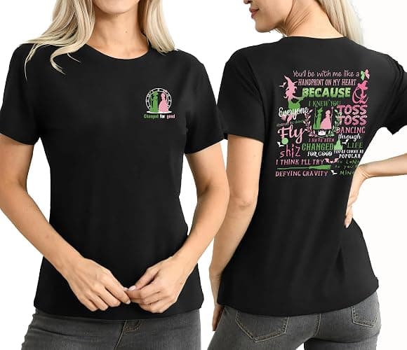 Musical Shirt for Women Tshirt Wizard Movie Fan Gifts Short Sleeve Casual Loose Tee Top thumbnail 2