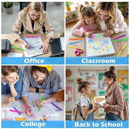 KIZZYEA 288 Pack Highlighters in 6 Assorted Colors, Chisel Tip Dry-Quickly Highlighters Bulk, No Bleed Highlighter Markers for Adult Kids, Office Classroom Must Have, School Supplies for Teachers thumbnail 7