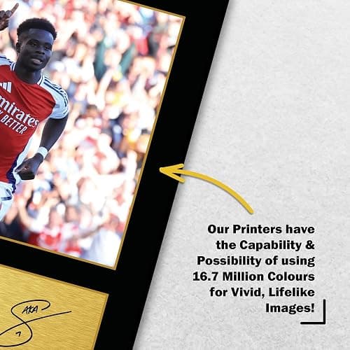 HWC Trading Bukayo Saka Gifts Printed Signed Autograph Picture for Football Fans and Supporters (ID-005052) - A4 Print Only thumbnail 5
