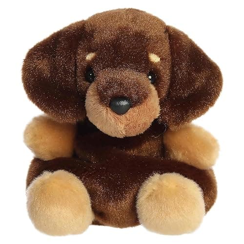 Aurora Palm Pals 4.5" Houdini Dachshund Adorable Plush | Bean-filled understuffed bodies with collectible personalities - Image 1