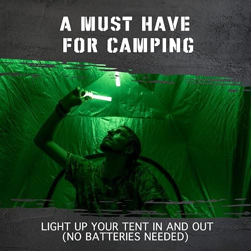 Emergency Glow Sticks with 12 Hours Duration, Individually Wrapped Industrial Grade Glowsticks for Survival Gear, Camping Lights, Power Outages and Military Use thumbnail 4