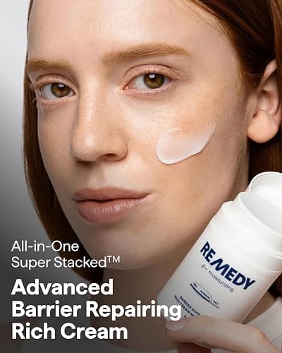 Remedy for Rich Moisture - Barrier Repairing Rich Cream Moisturizer for Normal to Dry Skin - Quadruple Ceramide Complex, Peptides, Squalane, Glycerin- By Dermatologist Dr. Shah, 1.7 fl. oz thumbnail 2
