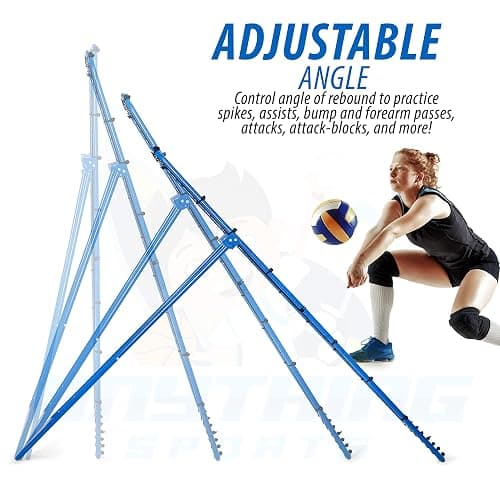 The Original Fully Adjustable 7x4 Feet Volleyball Rebounder Net from Anything Sports - Practice Sets, Spikes and Digs at Any Angle from Home- 12 Month No Questions Asked Warranty thumbnail 2