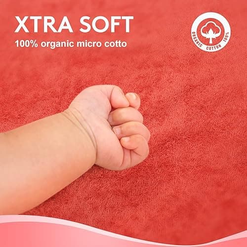 TBEZY Baby Hooded Towel with Unique Animal Design Ultra Soft Thick Cotton Bath Towel for Newborn (Fox) thumbnail 7