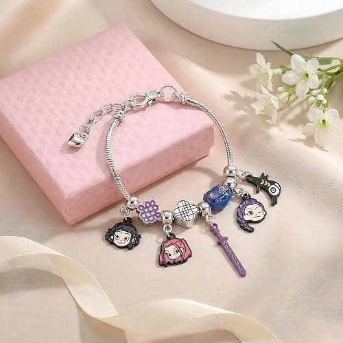 THANOS Demon Movie Hunters Charm Bracelet - Adjustable Fashion Jewelry Gift with Character-Inspired Charms for Teens and Adults thumbnail 5