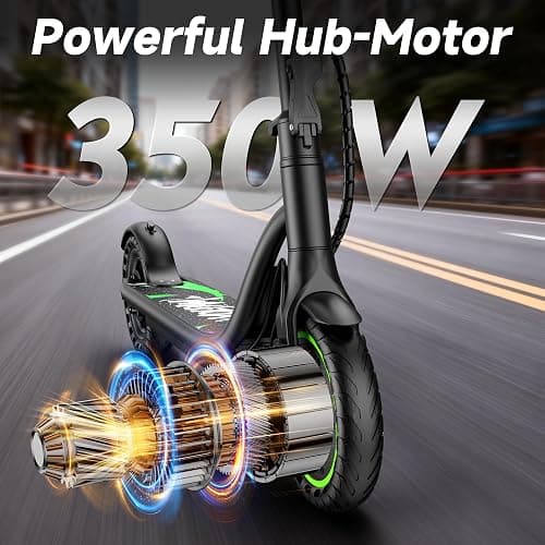 VOLPAM Electric Scooter, 350W/500W Powerful Motor & 19/MPH Top Speed, 21-28Miles Long Range, Folding E Scooter Choice thumbnail 2