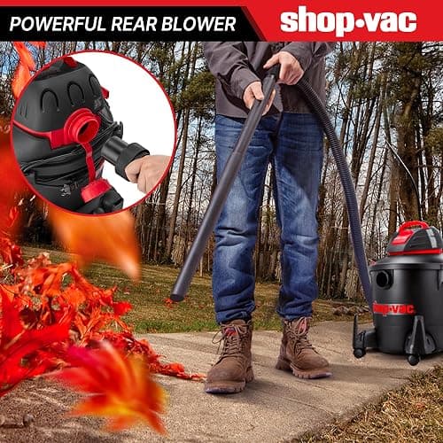Shop-Vac 5922805 Wet/Dry Vacuum, 8 Gallon, 4.5 Peak HP, 1.25 Inch Diameter x 7 Foot Hose, 6 Foot Cord, Ideal for Jobsite, Garage, Workshop & Home thumbnail 6