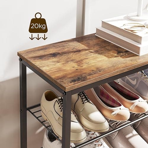 YATINEY 8 Tier Shoe Rack, Shoe Storage Organizer, Large Capacity Shoe Shelf Holds 32 Pairs of Shoes, Sturdy and Stable, for Entryway, Hallway, Closet, Dorm Room, Rustic Brown SS08BR thumbnail 5