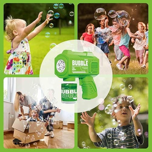 SmartYeen 8-Pack Automatic Bubble Gun,Bubble Machine Blower Outdoor Toys for Toddlers Ages 1-8 Gifts Wedding Party Favors thumbnail 7
