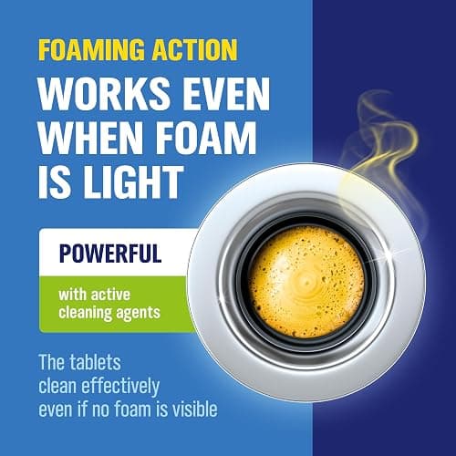 WoldoClean Garbage Disposal Cleaner and Deodorizer Tablets - 24 Pack, Foaming Sink Drain Cleaner & Odor Eliminator, Fresh Citrus Scent, 1 Year Kitchen Cleaning Supply thumbnail 3