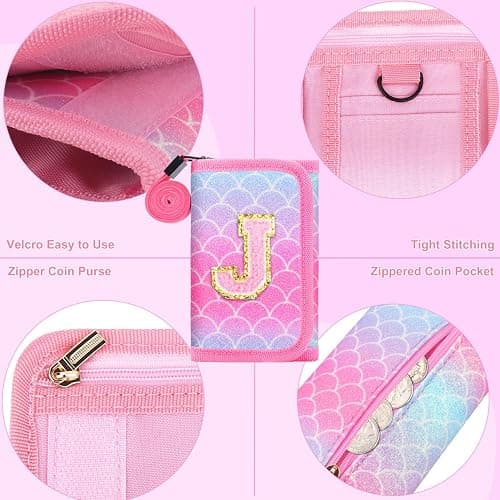 Luchike kids wallet Girls wallet with Coin Pocket - Toddler Wallet for Girls with Magic Sticker Teen Girl for Gifts Z thumbnail 4