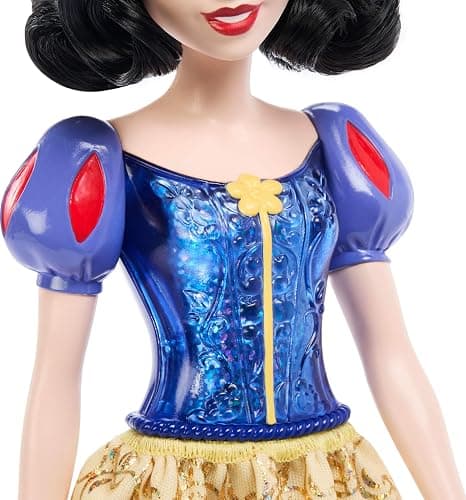 Mattel Disney Princess Snow White Doll in Sparkling Fashion with Removable Skirt, Hairband and Shoes, Posable & Collectible, Inspired by Movie thumbnail 6