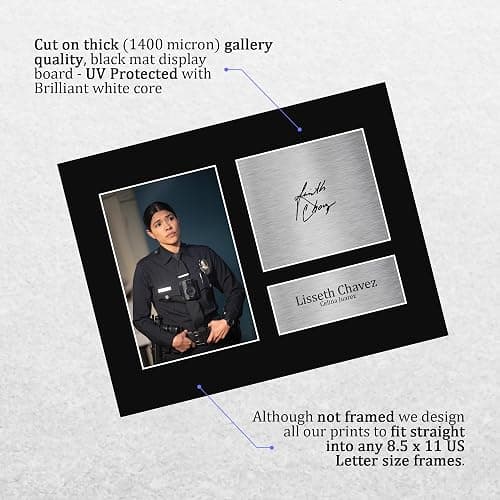 HWC Trading Lisseth Chavez The Rookie Celina Juarez Gifts Printed Signed Autograph Picture for TV Show Fans - US Letter (ID-007036) thumbnail 3