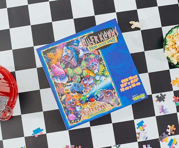 Killer Klowns from Outer Space Illustrated Kollage 1000-Piece Jigsaw Puzzle | Fun Brain Teaser, Toys & Games | 28 x 20 Inches thumbnail 2