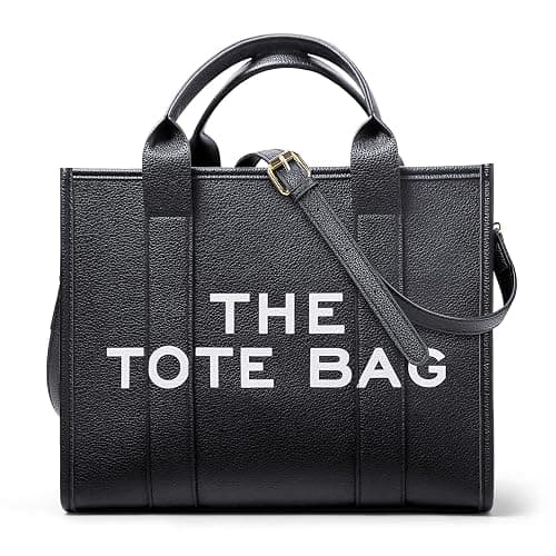 DKIIL NOIYB Women's Canvas Tote Bags Casual Canvas Crossbody Bag With Zipper Double Shoulder Straps Canvas Shoulder Bags for School Shopping Work Travel - Image 1