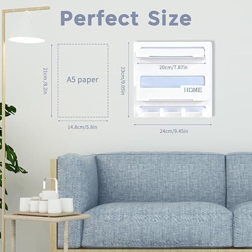 KEYCHAD Bedside Shelf for Dorm Bed & Small Spaces - No Drill Floating Wall Organizer, Wall Mounted Bed Shelf Storage, Dorm Room Essentials for Girls, Cute Storage Decor for Bunk Bed, Small Room thumbnail 3