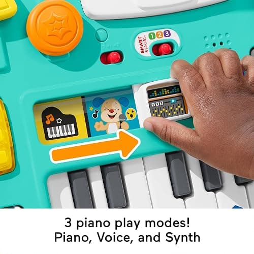 Fisher-Price Baby & Toddler Toy Laugh & Learn DJ Table with Educational Musical Activities for Developmental Play Infants Ages 6+ Months thumbnail 3