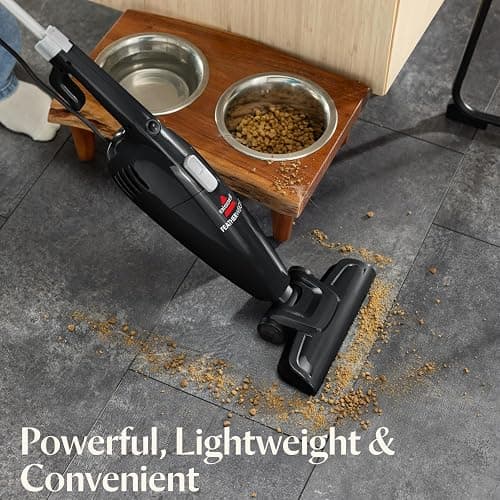 Bissell 2033M Featherweight Stick Lightweight Bagless Vacuum and Electric Broom with Crevice Tool for Hard Floors and Carpets, Black thumbnail 2