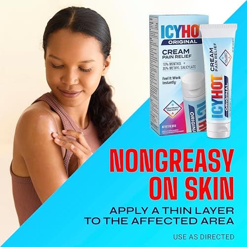Icy Hot Original Pain Relief Cream, Fast-Acting Pain Relief with Menthol 10% and Methyl Salicylate 30%, Ice and Heat Contrast Therapy for Backaches, Joints, Muscle Strains and Arthritis, 3 oz thumbnail 7