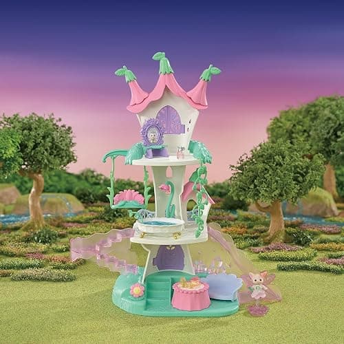 Calico Critters - Fairytale Tower - Fairytale & Fairy Forest Series | Once upon a tower - spiraling storybook floors for royal rescues & enchanted sleepovers, Ages 3+ thumbnail 9