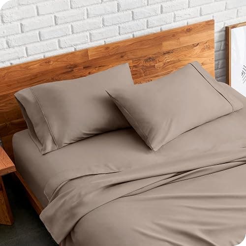 Bare Home Microfiber Pillow Cases - Standard/Queen Size Set of 2 - Cooling Pillowcases - Double Brushed - Taupe Pillowcases 2 Pack - Easy Care (Standard Pillowcase Set of 2, Taupe) thumbnail 2