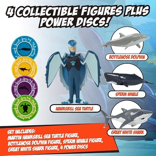 Wild Kratts 4-Pack Action Figure Set - Activate Creature Power - Swimmers thumbnail 3