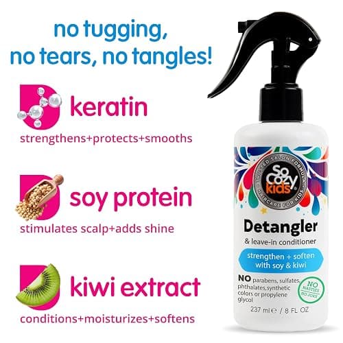So Cozy Detangler & Leave In Conditioner Spray - Hair Detangler Spray for Kids - Paraben-Free Leave In Hair Conditioner & Detangling Spray for Frizzy Hair (8 fl oz) thumbnail 3