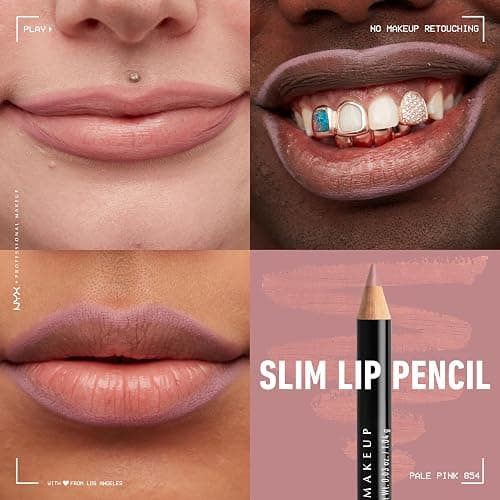 NYX PROFESSIONAL MAKEUP Slim Lip Pencil, Long-Lasting Creamy Lip Liner - Pale Pink thumbnail 3