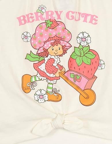 Strawberry Shortcake Girls Square Neck T-Shirt and Smocked Skirt Outfit Set Toddler to Big Kid Sizes (2T - 10-12) thumbnail 5