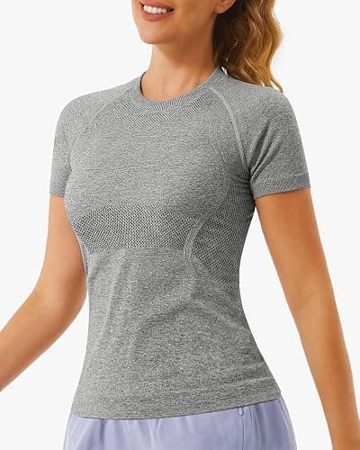 Grey Athletic Short Sleeved Top thumbnail 3