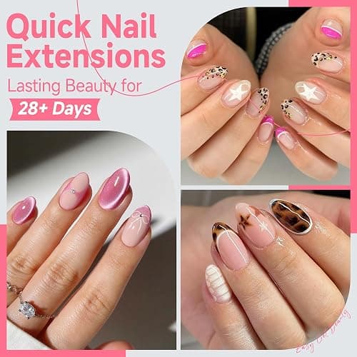 UNA GELLA Extra Short Almond Nail Tips 12 Sizes Short Almond Gel Nail Tips 120Pcs Soft Gel Clear Full Cover Nails Tips Acrylic False Nails Press On Nails for Extensions DIY Salon thumbnail 3