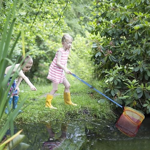 PLUSINNO Kids Fishing Net, Telescopic Lightweight Landing Net with Aluminum Pole Handle and Nylon Mesh, Catch and Release Butterfly Net for Kids Youth Outdoor thumbnail 7