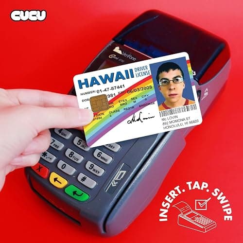 CUCU Covers Mclovin Credit & Debit Card Stickers - 4PCS Card Skin for Adults thumbnail 4