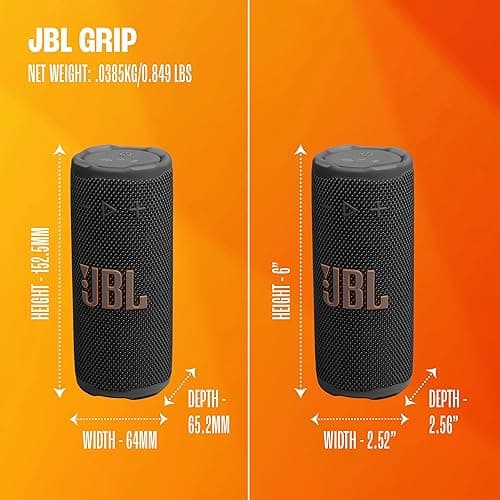 JBL Grip - Compact Bluetooth Speaker with Bold Pro Sound and Ambient Light, up to 14 Hours of Playtime, Water, Dust and Drop-Proof (IP68), & Multi-Speaker Connection with Auracast™ (Pink) thumbnail 8
