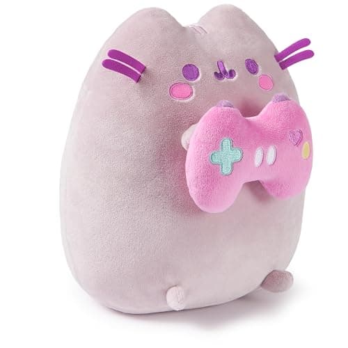 GUND Pusheen Gamer Plush, Squishy Toy, Collectible Plush Toy, Gaming Decor, Stuffed Animal for Ages 8 and Up, Gray, 9.5” thumbnail 2