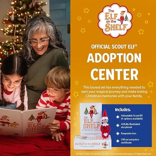 The Elf on the Shelf: A Christmas Tradition - Boy Scout Elf with Blue Eyes - Includes Artfully Illustrated Storybook, Keepsake Box and Official Adoption Certificate thumbnail 5