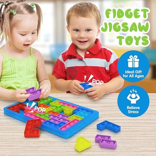 Games for 4 5 6 7 Year Olds Boys Girls, Toddlers Educational Toys for 3-4-5-6 Year Old Girl Boy Gifts-IQ Puzzle Travel Game for Kids Age 3-8 Year Old Birthday Presents Popit Fidget Toy for Kid Adults thumbnail 6
