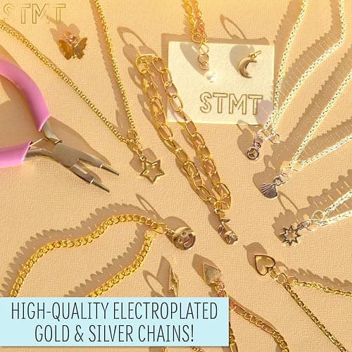STMT DIY Infinity Jewelry Kit, Make 10 Forever Bracelets, Permanent Bracelet Chains, No Welding Needed, Custom-Fit, Unisex, Multi, Life-Size, Not Foldable, Ages 8+ thumbnail 7